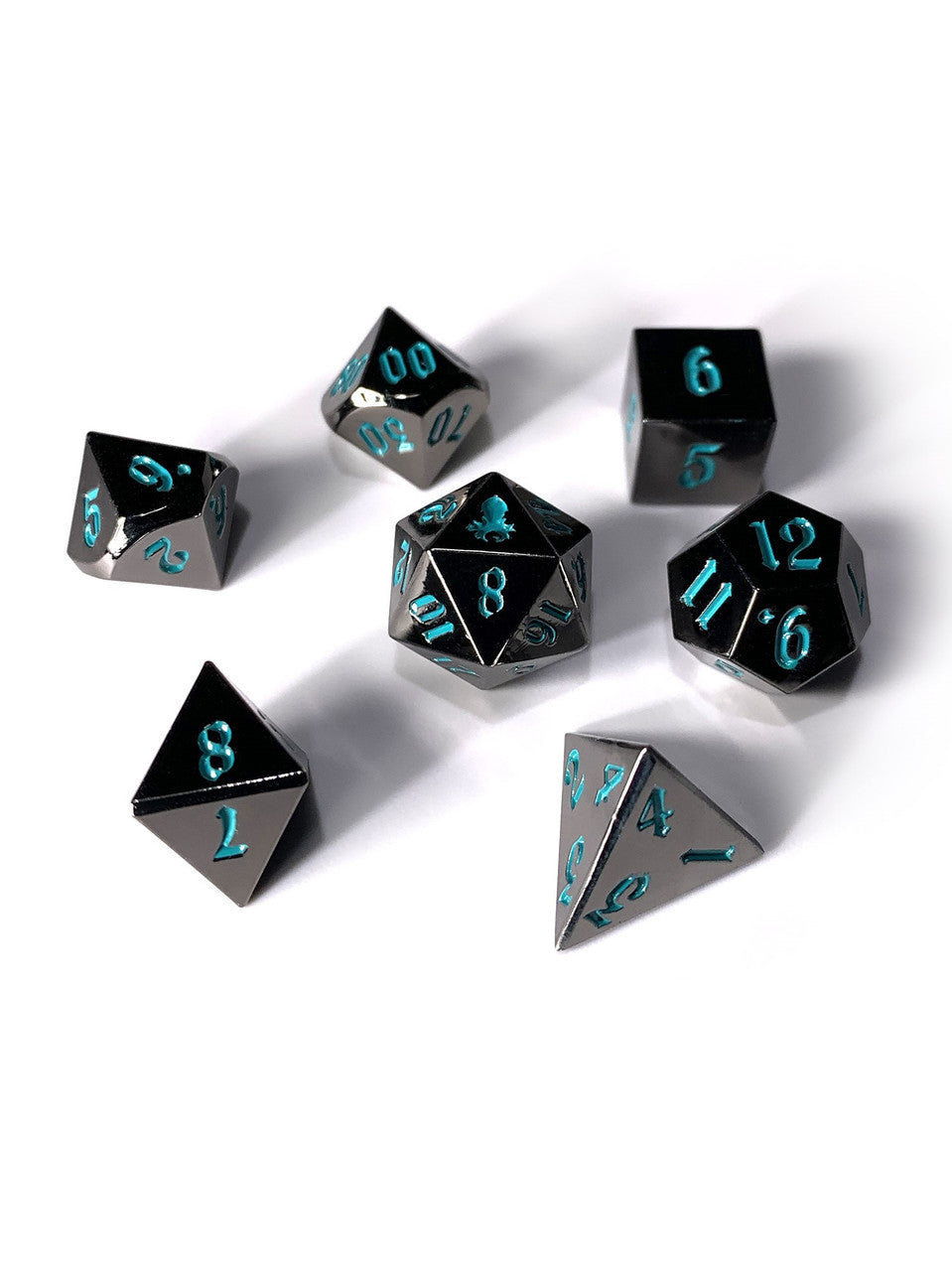 Mini Mariner's Dark Rite 10mm Metal Dice Set for RPGS